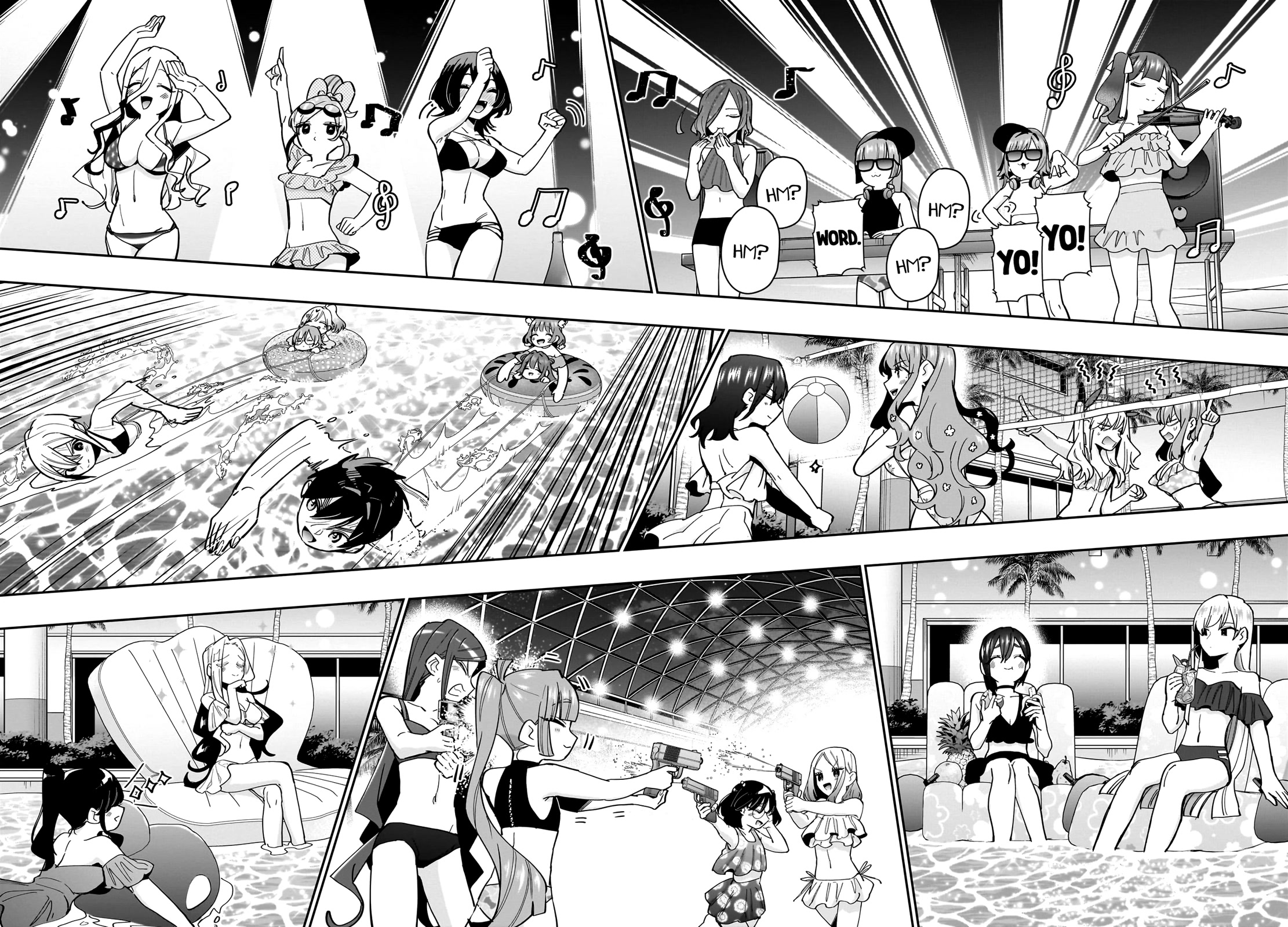 The 100 Girlfriends Who Really, Really, Really, Really, Really Love You Chapter 127 page 19 - Chapter 127: Night-pool