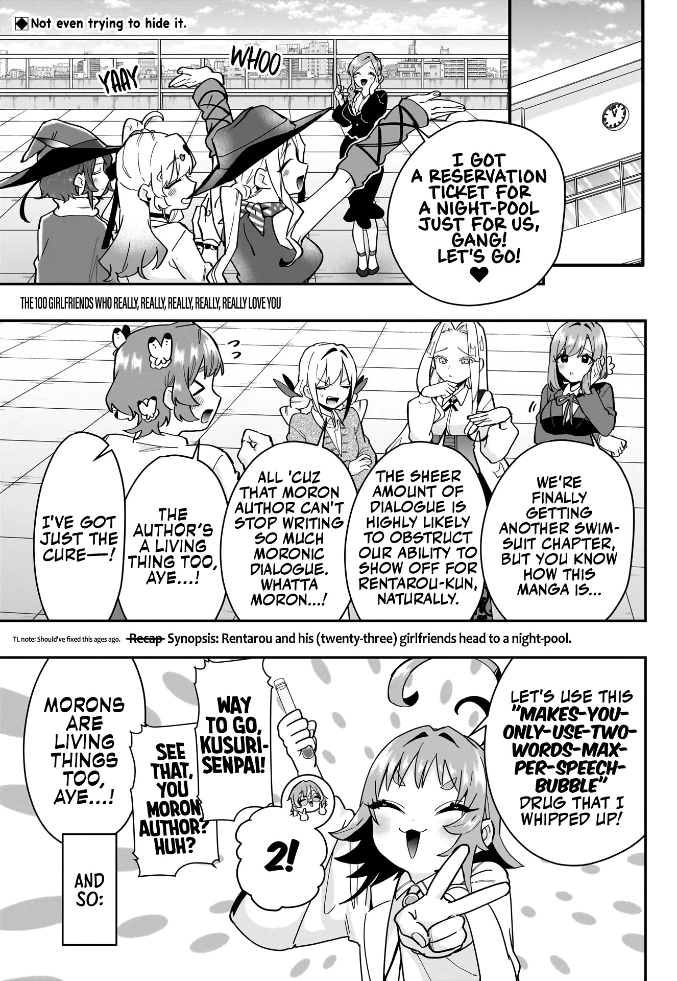 The 100 Girlfriends Who Really, Really, Really, Really, Really Love You Chapter 127 page 2 - Chapter 127: Night-pool