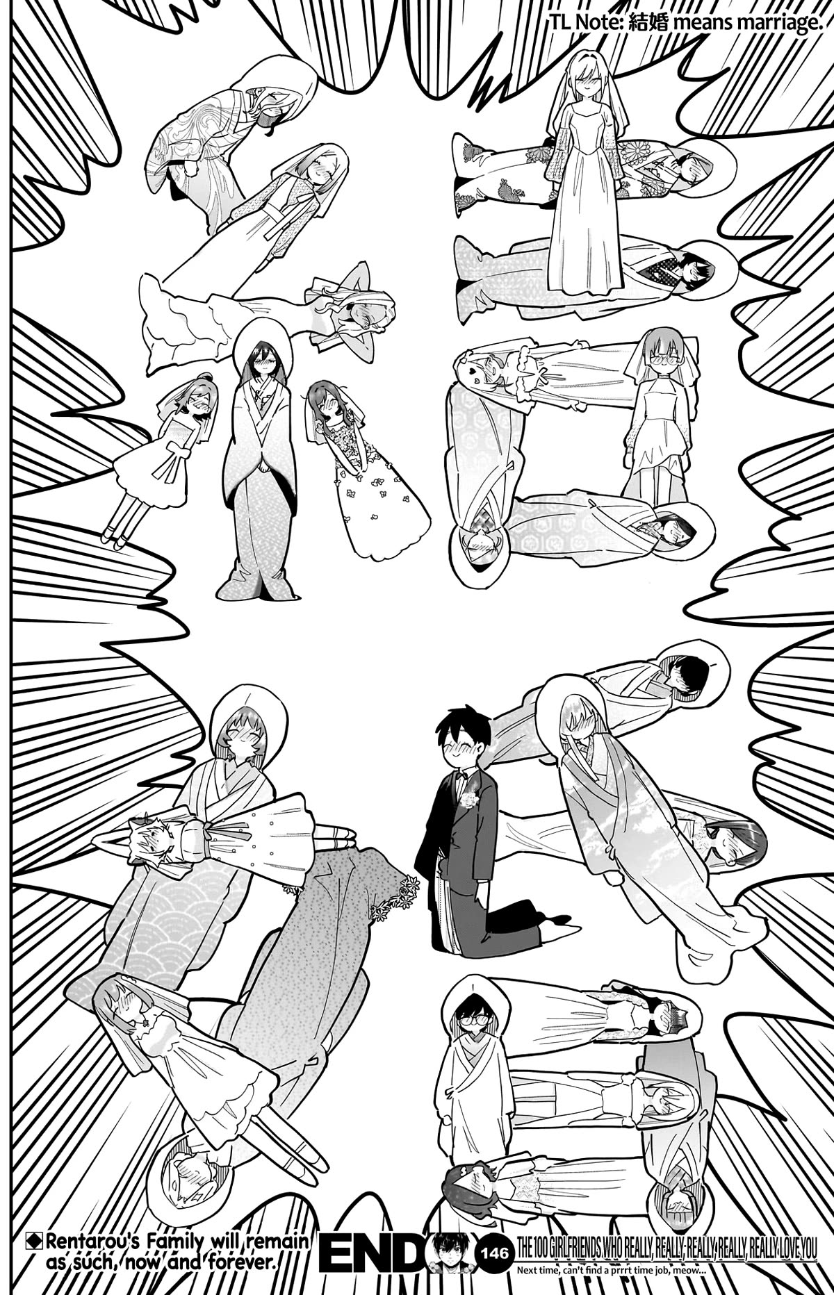The 100 Girlfriends Who Really, Really, Really, Really, Really Love You Chapter 146 page 14 - Chapter 146: And Then They All Got Married