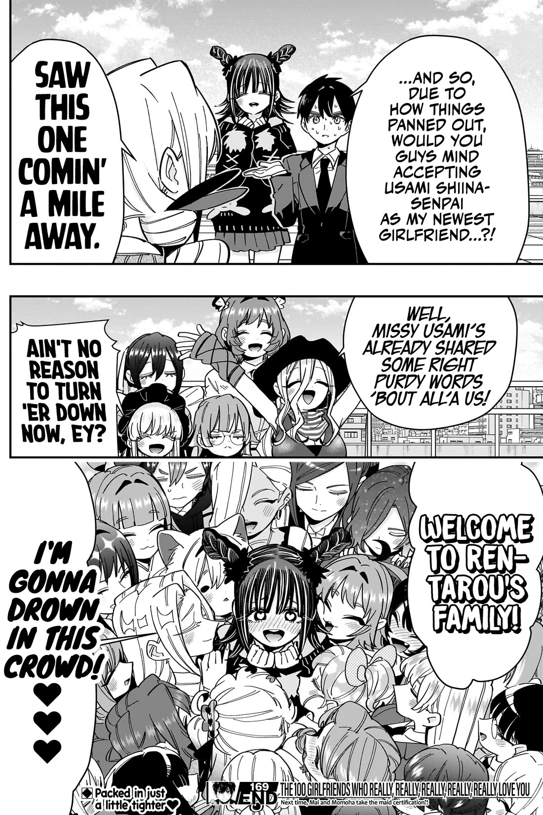 The 100 Girlfriends Who Really, Really, Really, Really, Really Love You Chapter 169 page 22 - Chapter 169: The Girl That Slipped Right Into Rentarou’s Family