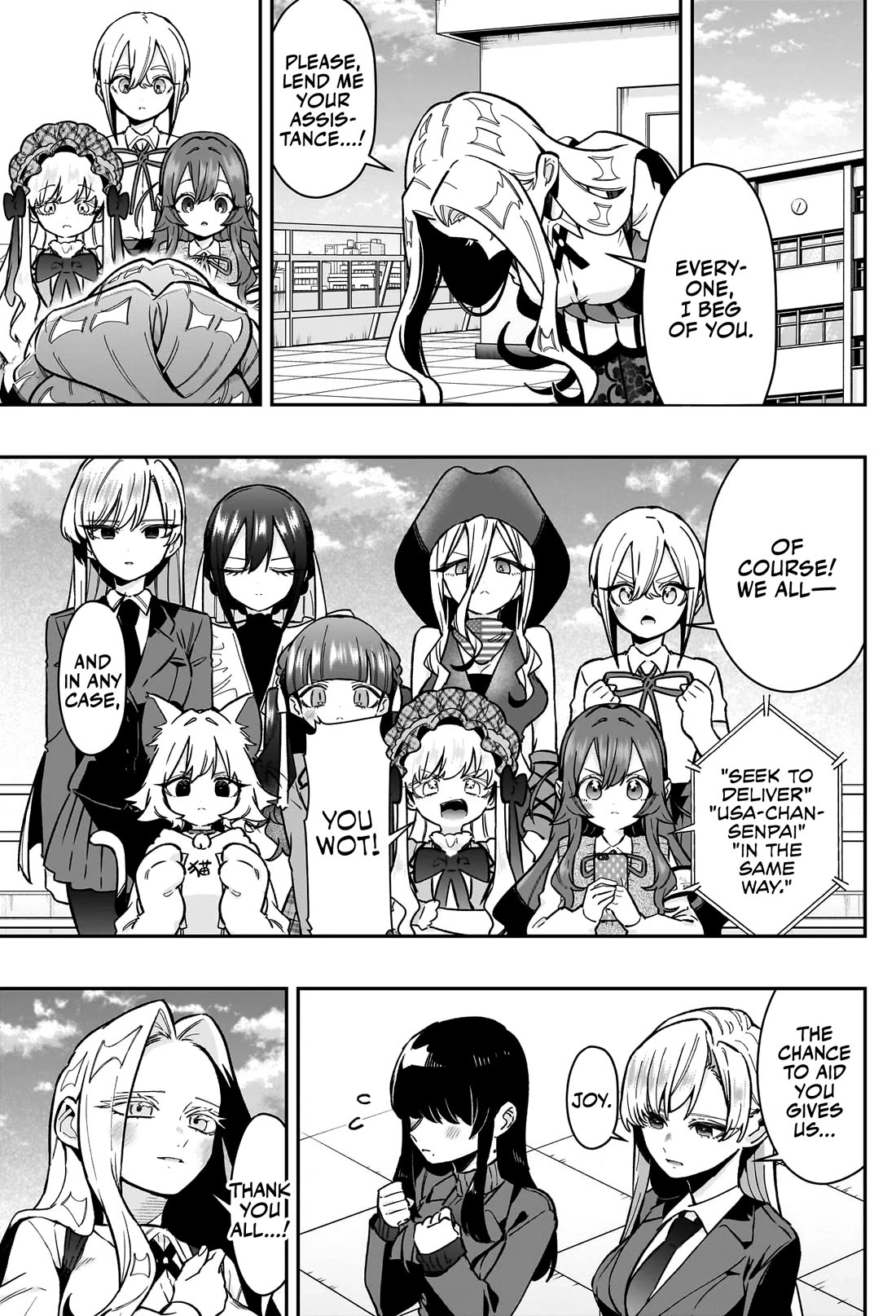 The 100 Girlfriends Who Really, Really, Really, Really, Really Love You Chapter 174 page 13 - Chapter 174: Usa-chan is Clingy