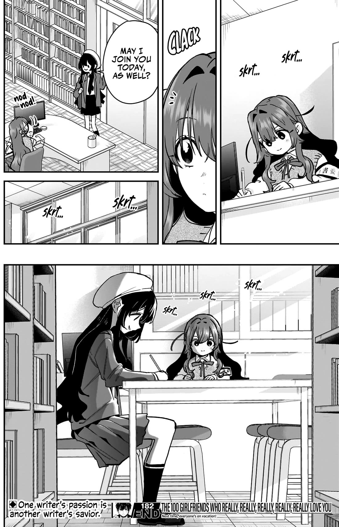 The 100 Girlfriends Who Really, Really, Really, Really, Really Love You Chapter 182 page 21 - Chapter 182: Two Write to Write