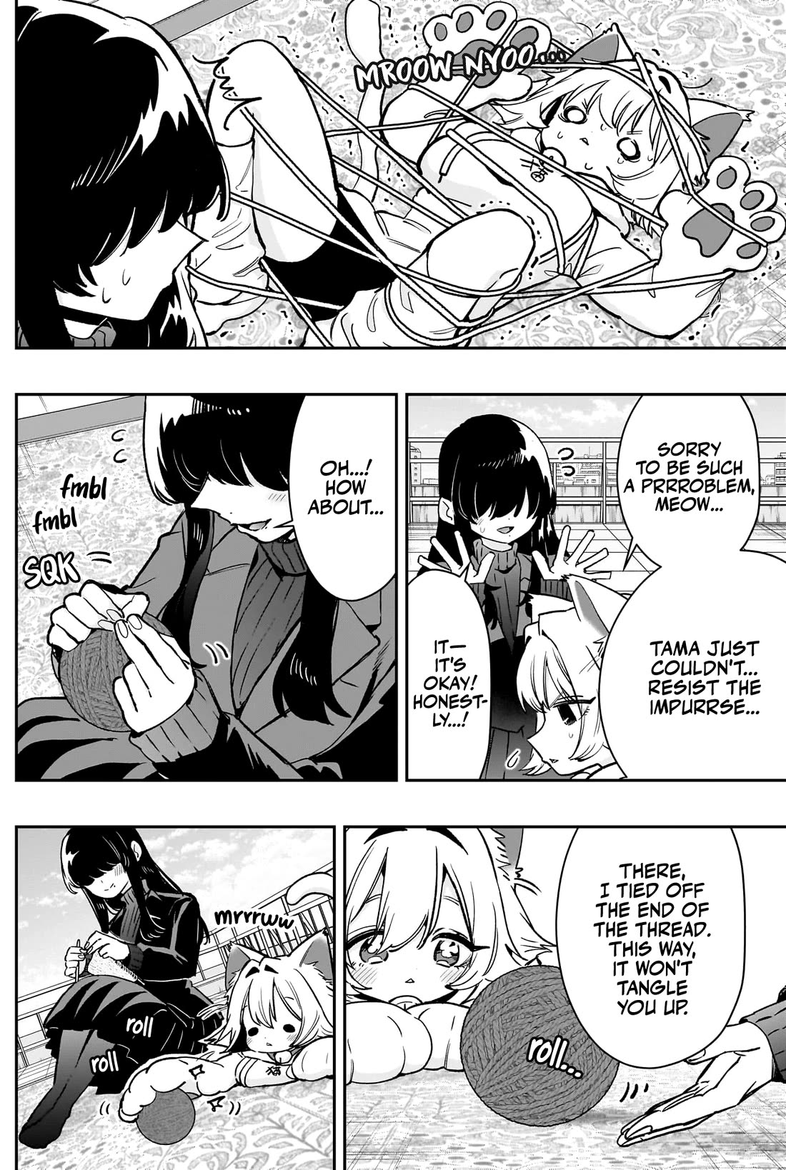 The 100 Girlfriends Who Really, Really, Really, Really, Really Love You Chapter 193 page 3 - Chapter 193: Meme Knitting and Tama the Kitty / Meme and Kurumi's Back-Alley Expedition