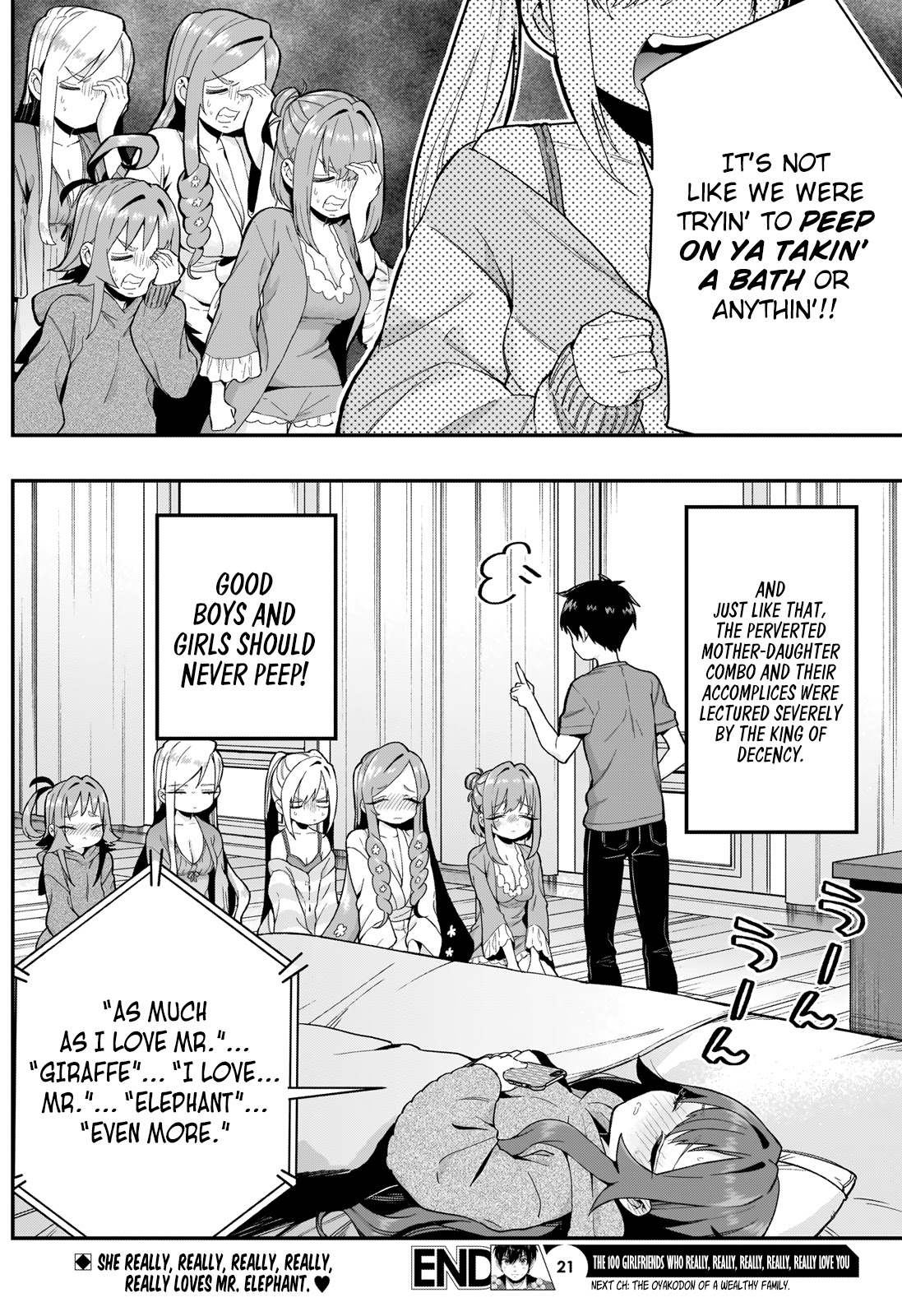 The 100 Girlfriends Who Really, Really, Really, Really, Really Love You Chapter 21 page 22 - Chapter 21: Let's Span This Across Multiple Chapters. That's What Going all out Means