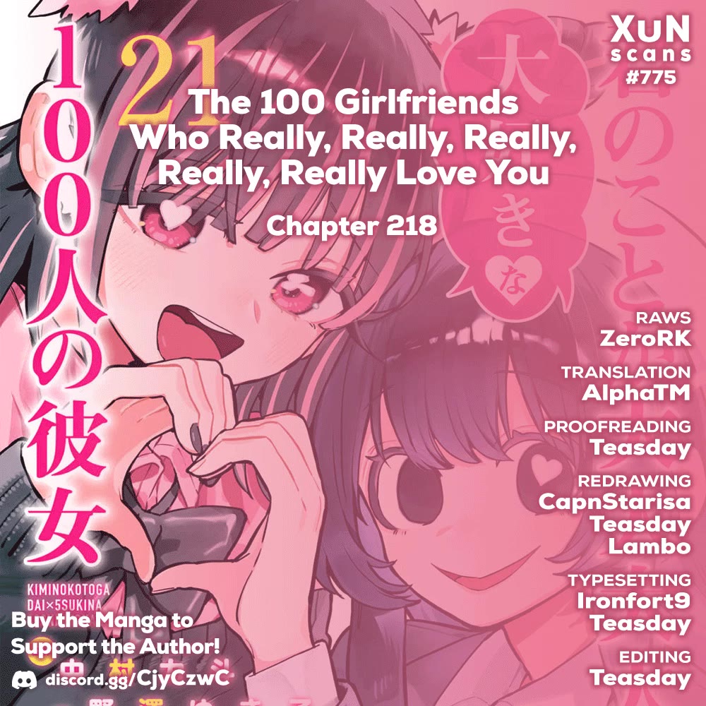 The 100 Girlfriends Who Really, Really, Really, Really, Really Love You Chapter 218 page 1 - Chapter 218