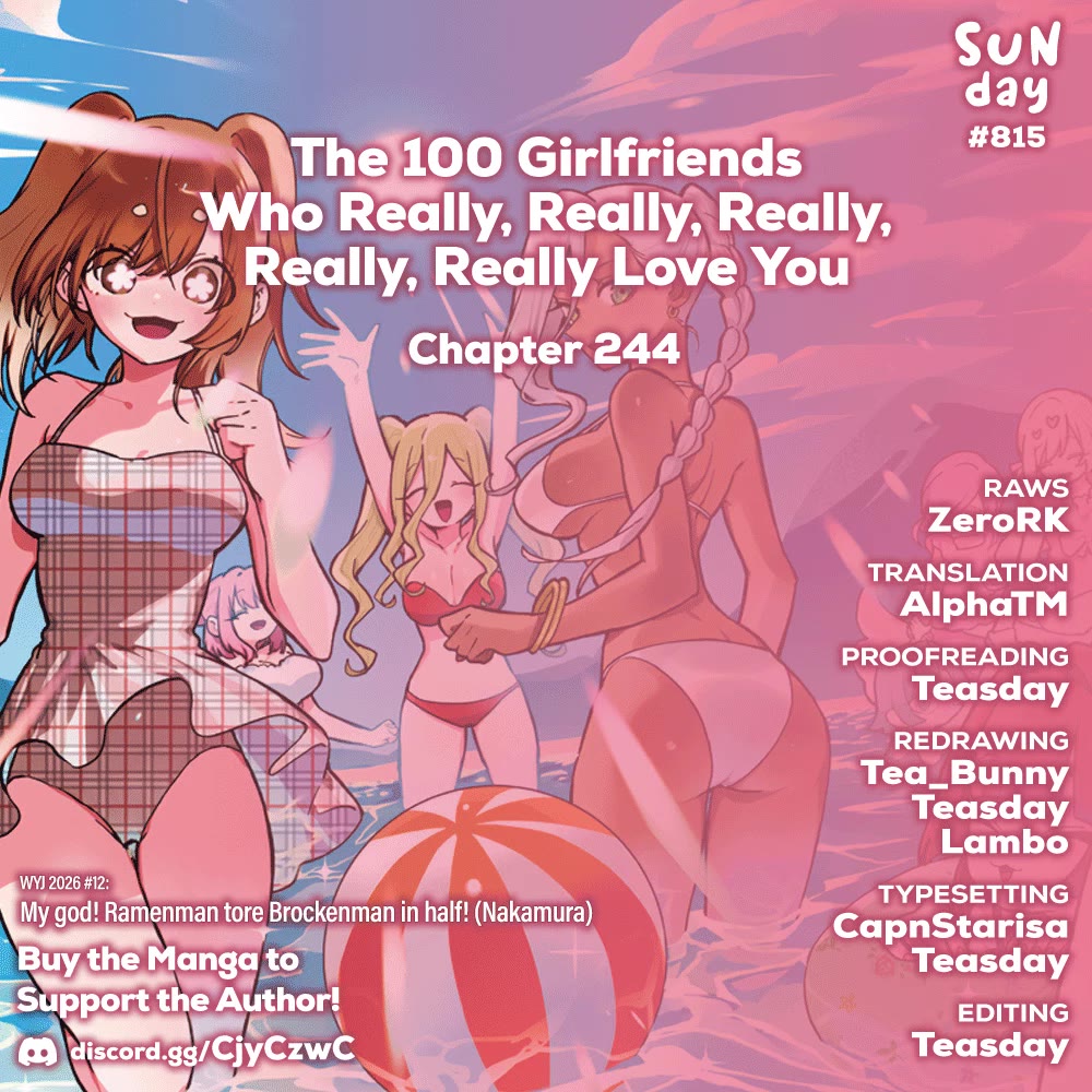 The 100 Girlfriends Who Really, Really, Really, Really, Really Love You Chapter 244 page 1 - Chapter 244