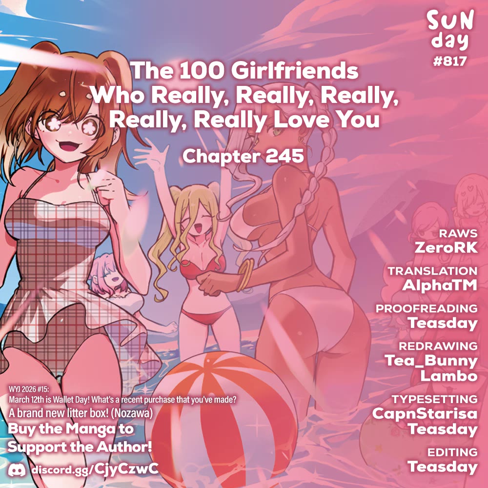 The 100 Girlfriends Who Really, Really, Really, Really, Really Love You Chapter 245 page 1 - Chapter 245