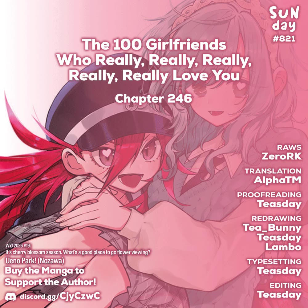The 100 Girlfriends Who Really, Really, Really, Really, Really Love You Chapter 246 page 1 - Chapter 246