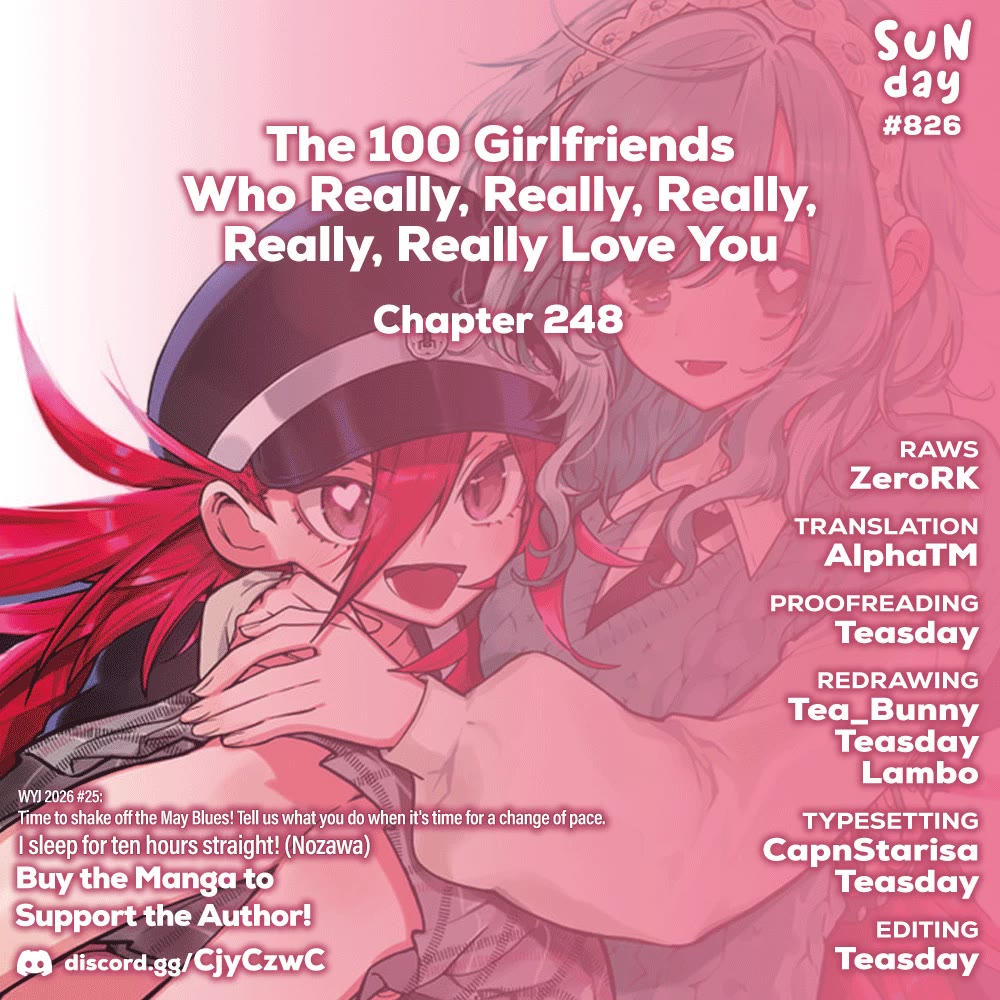 The 100 Girlfriends Who Really, Really, Really, Really, Really Love You Chapter 248 page 1 - Chapter 248