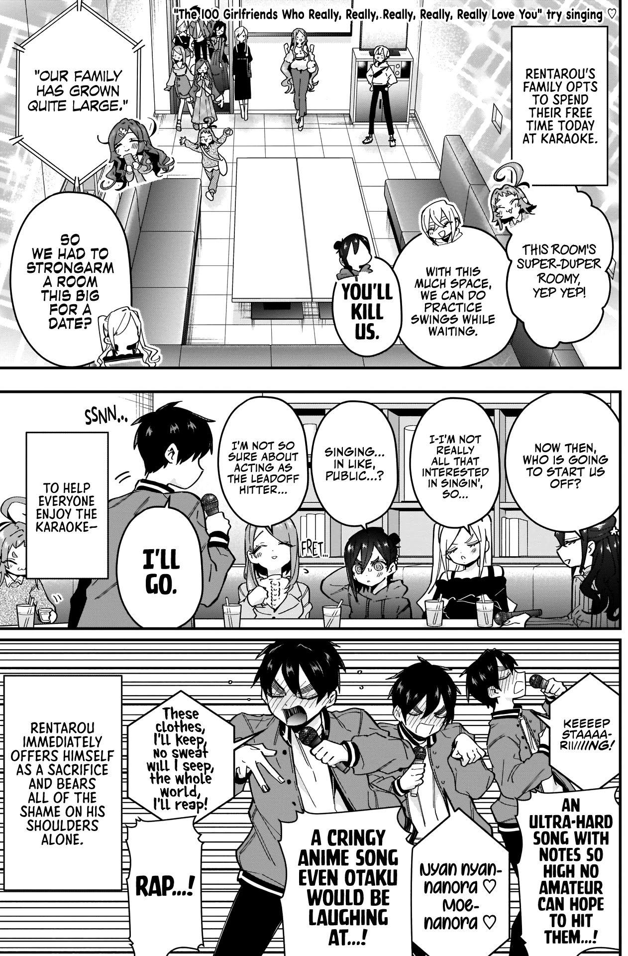 The 100 Girlfriends Who Really, Really, Really, Really, Really Love You Chapter 38 page 2 - Chapter 38: Karaoke Crisis