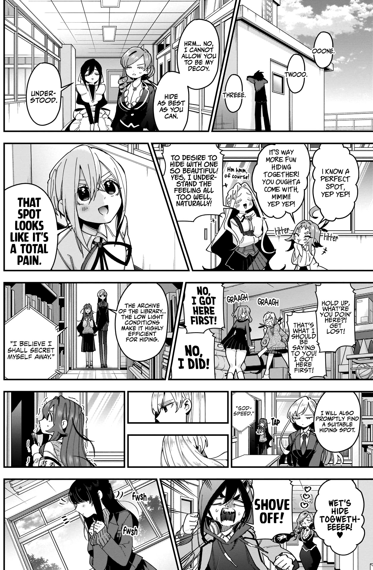 The 100 Girlfriends Who Really, Really, Really, Really, Really Love You Chapter 46 page 5 - Chapter 46: Hearts, Ready or Not! Hide-and-seek in the School