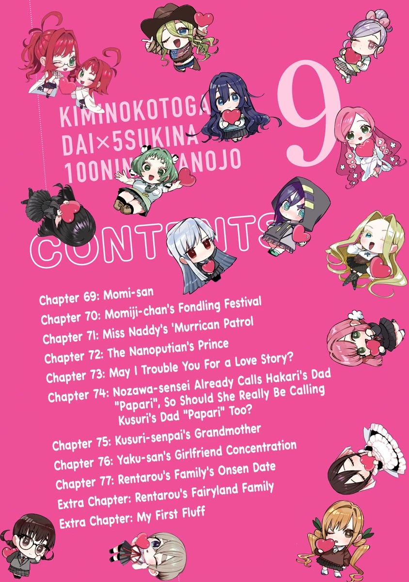 The 100 Girlfriends Who Really, Really, Really, Really, Really Love You Chapter 77.5 page 4 - Chapter 77.5: Volume 9 Extras