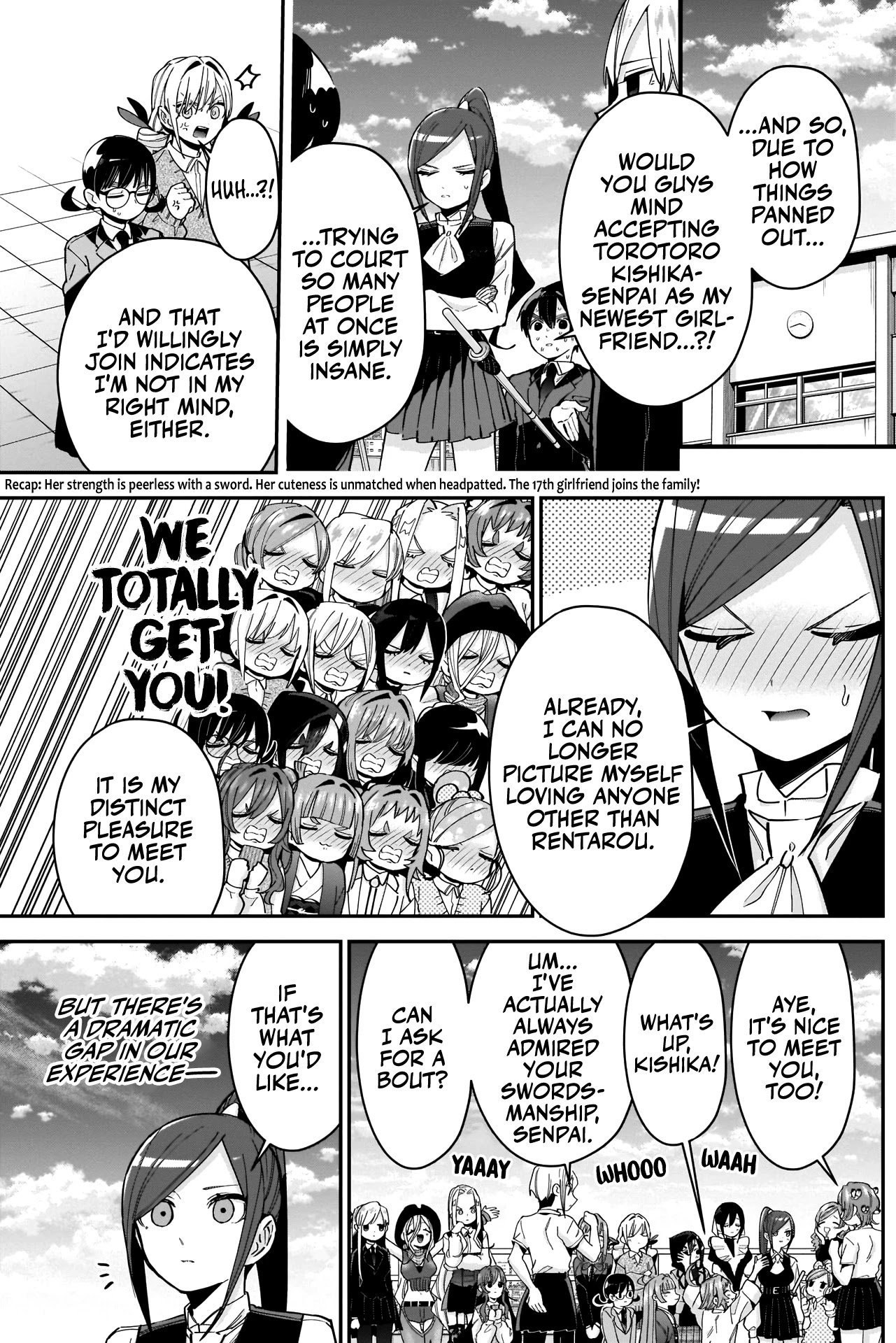 The 100 Girlfriends Who Really, Really, Really, Really, Really Love You Chapter 82 page 3 - Chapter 82: The Lady Knight's Enrollment Test That Kinda Looks Like the Final Fight in Demon Slayer