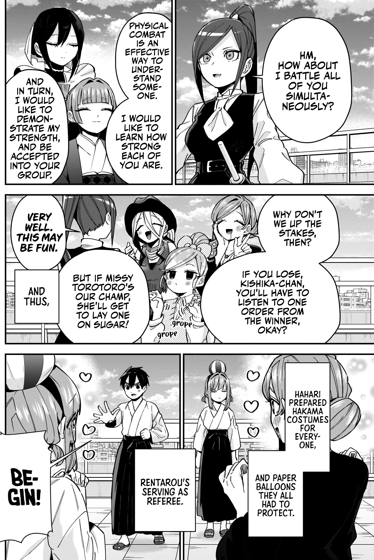 The 100 Girlfriends Who Really, Really, Really, Really, Really Love You Chapter 82 page 4 - Chapter 82: The Lady Knight's Enrollment Test That Kinda Looks Like the Final Fight in Demon Slayer