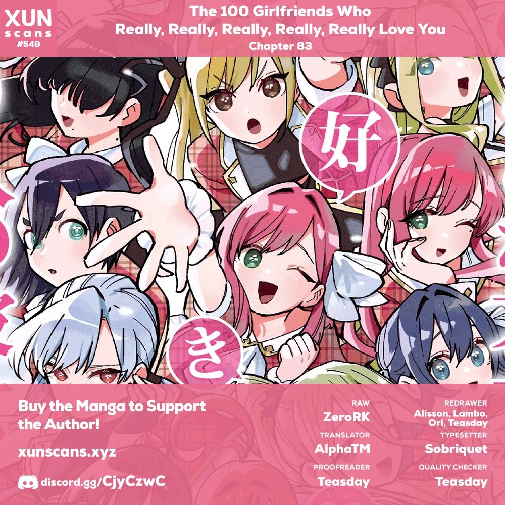 The 100 Girlfriends Who Really, Really, Really, Really, Really Love You Chapter 83 page 1 - Chapter 83: Rentarou's Family vs. Challenge Ramen