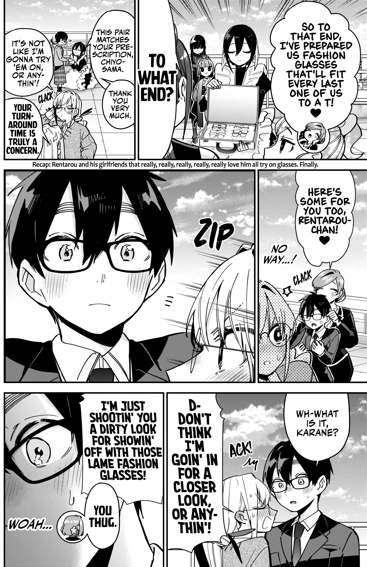 The 100 Girlfriends Who Really, Really, Really, Really, Really Love You Chapter 93 page 3 - Chapter 93: A Chapter That's Just Close-ups of Everyone Wearing Glasses