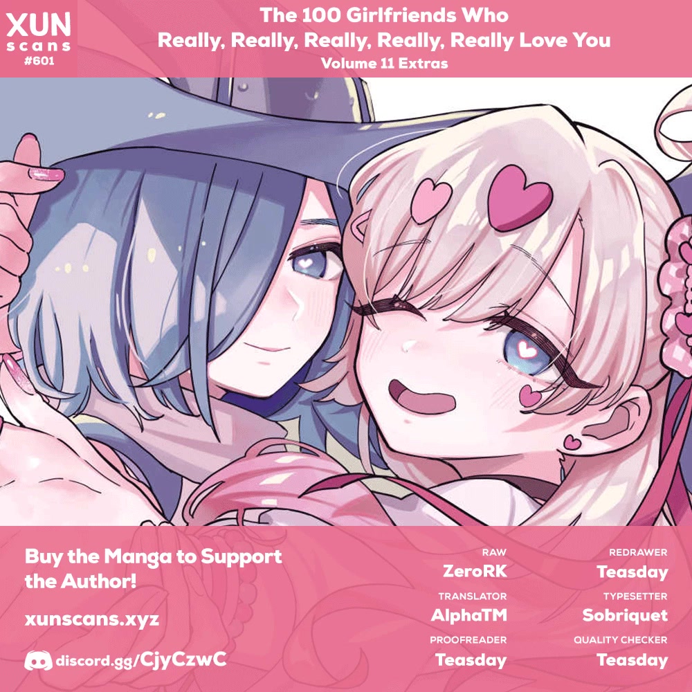 The 100 Girlfriends Who Really, Really, Really, Really, Really Love You Chapter 95.5 page 1 - Chapter 95.5: Volume 11 Extras