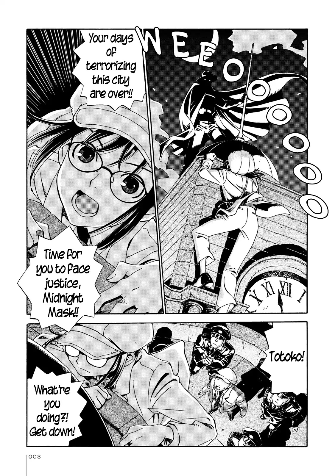 The Adventures of Totoko, Investigative Reporter Chapter 1 page 5 - Chapter 1: Totoko Pursues the Midnight Mask, and The Scoop Search