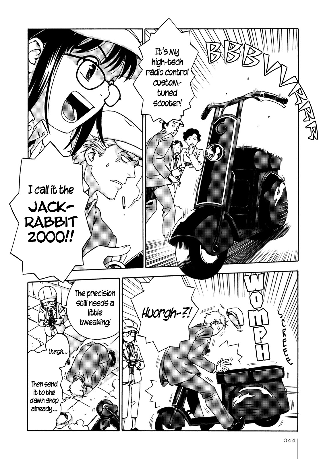 The Adventures of Totoko, Investigative Reporter Chapter 3 page 2 - Chapter 3: The Stolen Gems, and The Melancholy of Midnight Mask