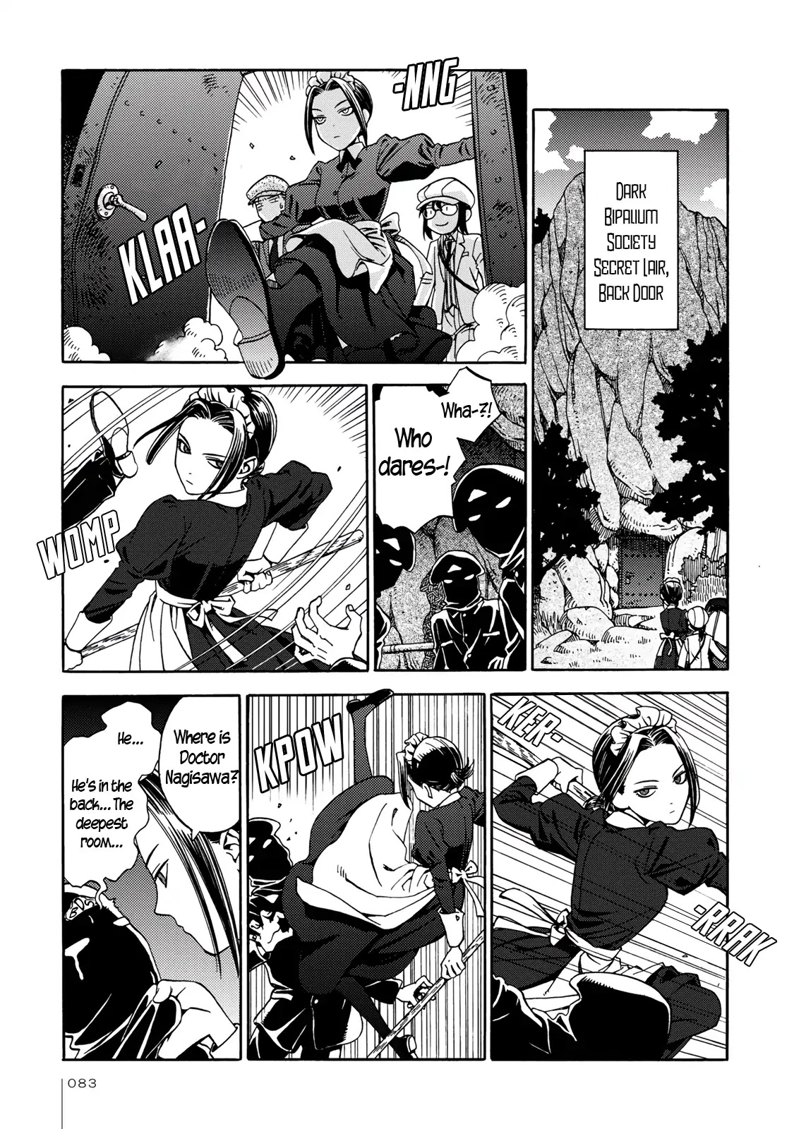 The Adventures of Totoko, Investigative Reporter Chapter 4 page 15 - Chapter 4: The Disappearance of Doctor Nagisawa, and The Bravest Maid
