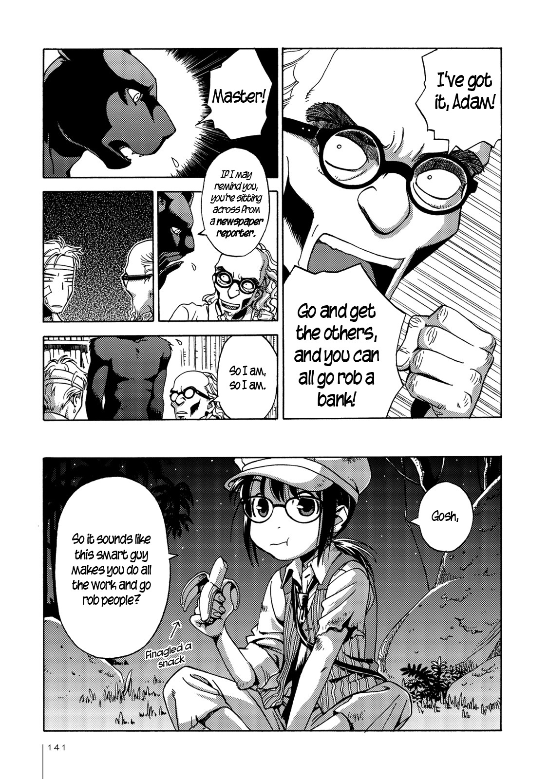 The Adventures of Totoko, Investigative Reporter Chapter 6 page 15 - Chapter 6: The Secret of Shinjuku Park, and The Jungle Beasts, Part 2