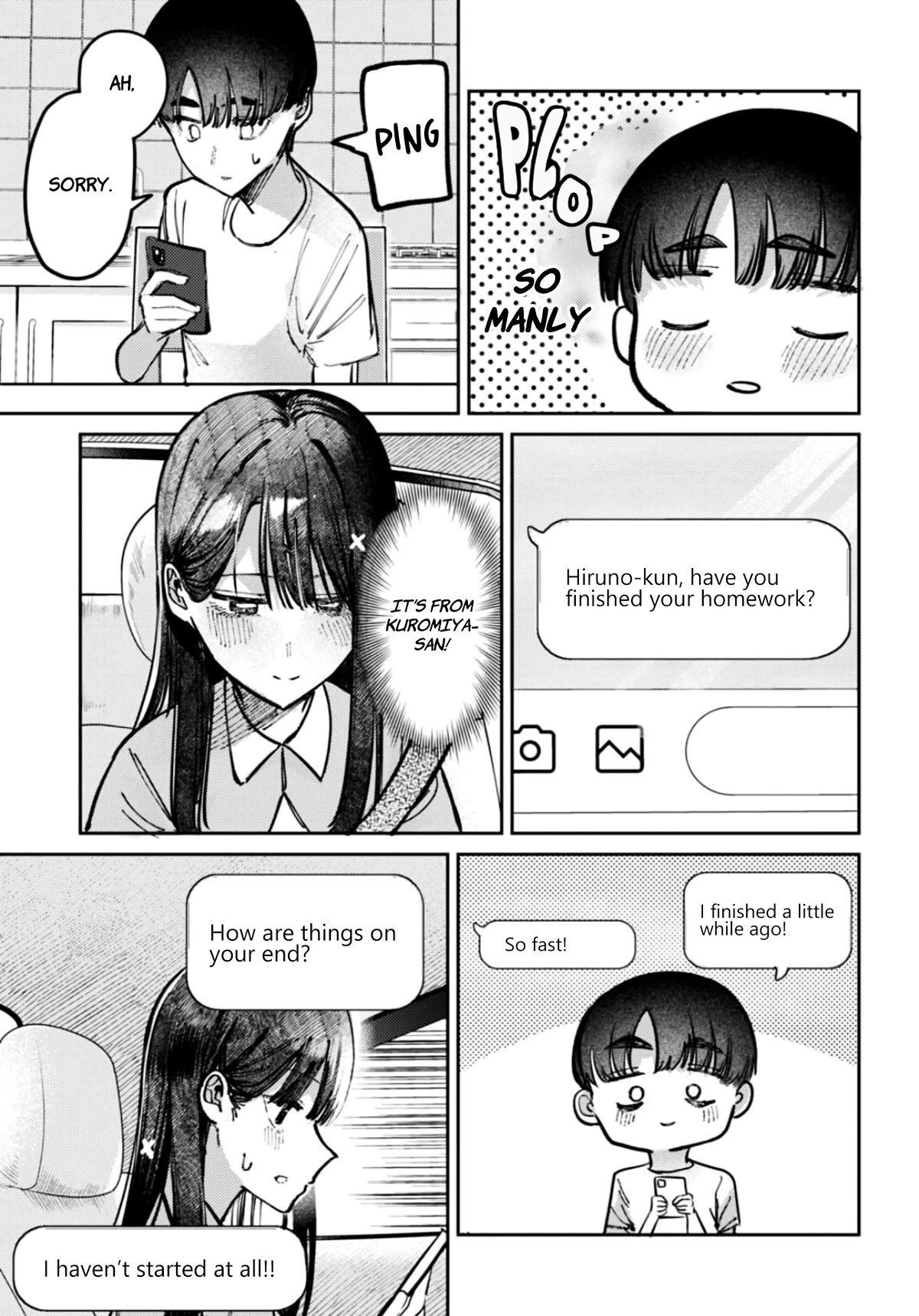 The After School Idol Has a Secret Chapter 29 page 9 - Chapter 29: LINE with Kuromiya-san