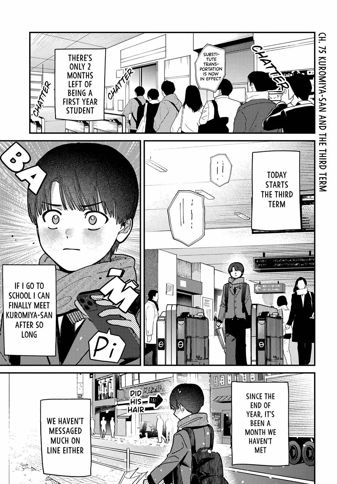 The After School Idol Has a Secret Chapter 75 page 1 - Chapter 75: Kuromiya-san and the third term