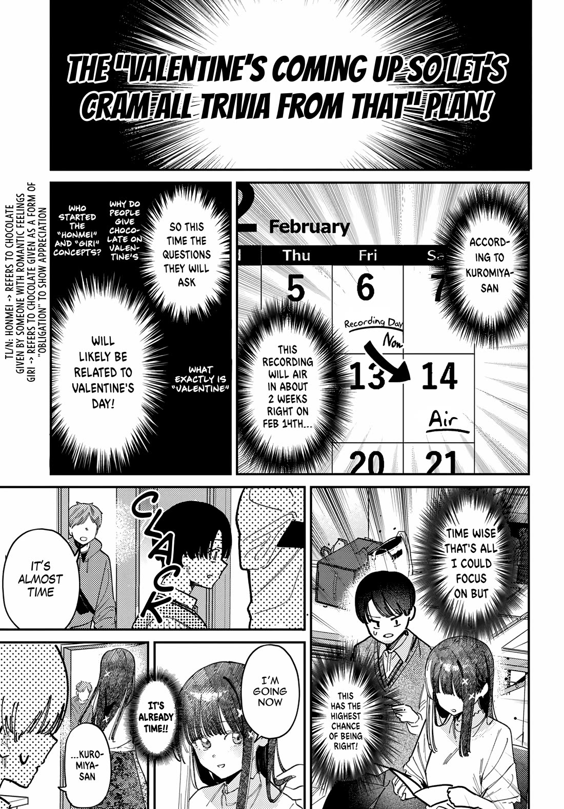 The After School Idol Has a Secret Chapter 77 page 5 - Chapter 77: Kuromiya-san’s TV recording