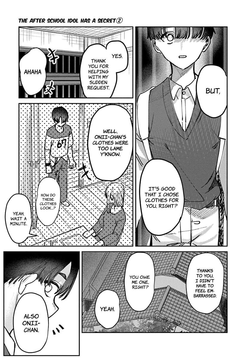 The After School Idol Has a Secret Chapter 8 page 10 - Chapter 8: Talking on phone with Kuromiya-san