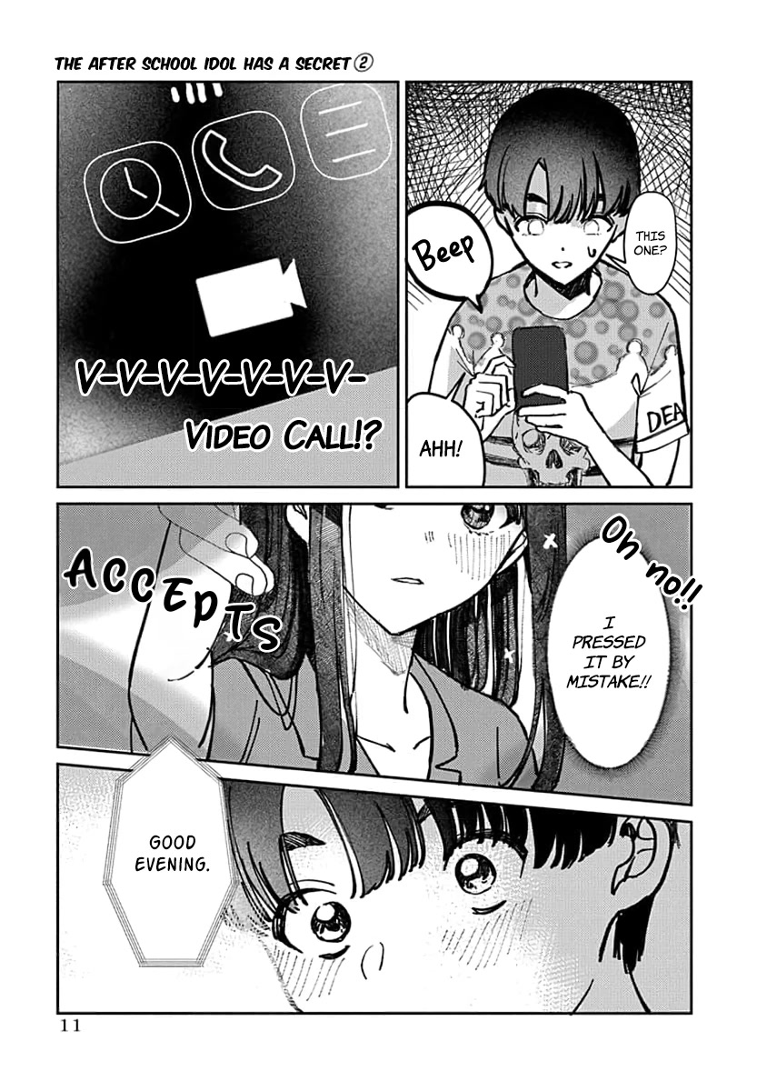 The After School Idol Has a Secret Chapter 8 page 14 - Chapter 8: Talking on phone with Kuromiya-san