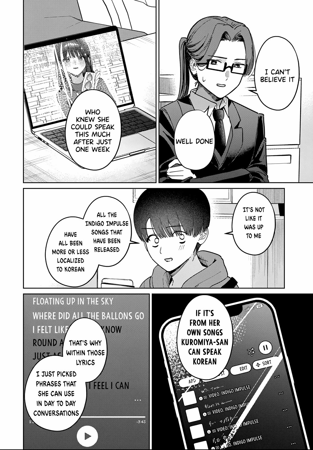 The After School Idol Has a Secret Chapter 81 page 8 - Chapter 81: Kuromiya-san and the third language (2)