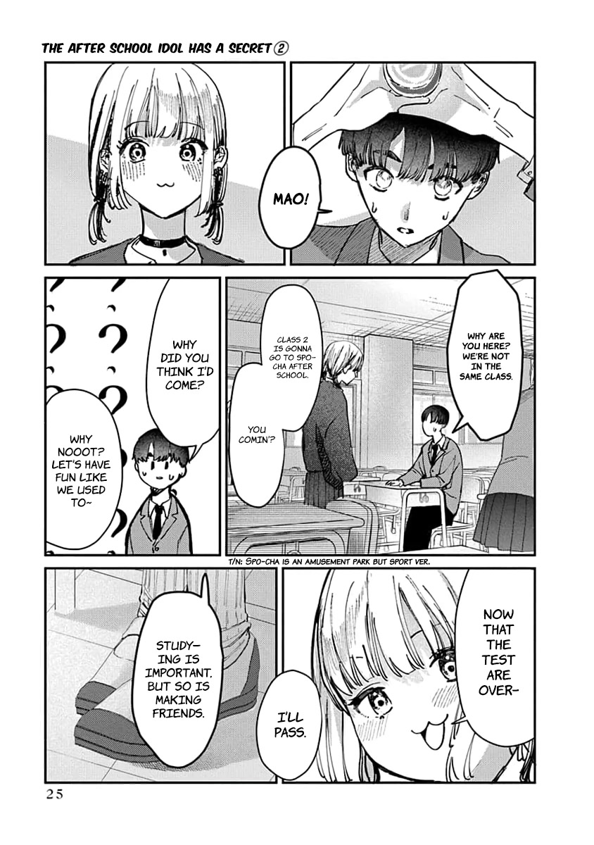 The After School Idol Has a Secret Chapter 9 page 5 - Chapter 9: Kuromiya-san and The Childhood Friend