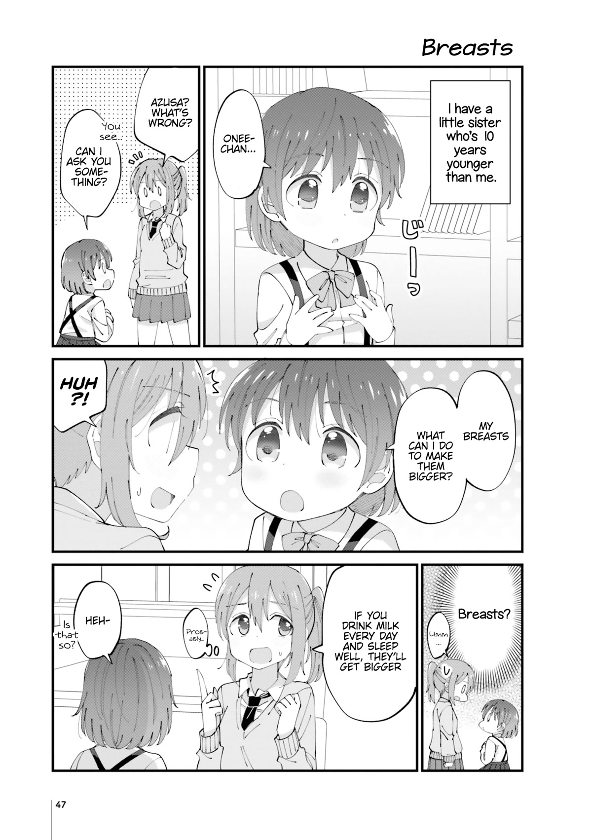 The Age Gap Sister is at That Age Chapter 11 page 1 - Chapter 11: Breasts