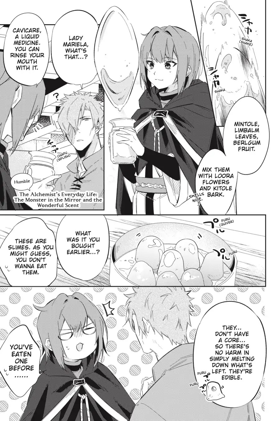 The Alchemist Who Survived Now Dreams of a Quiet City Life Chapter 6.5 page 1 - Vol.1 The Alchemist's Everyday Life: The Monster in the Mirror and the Wonderful Scent