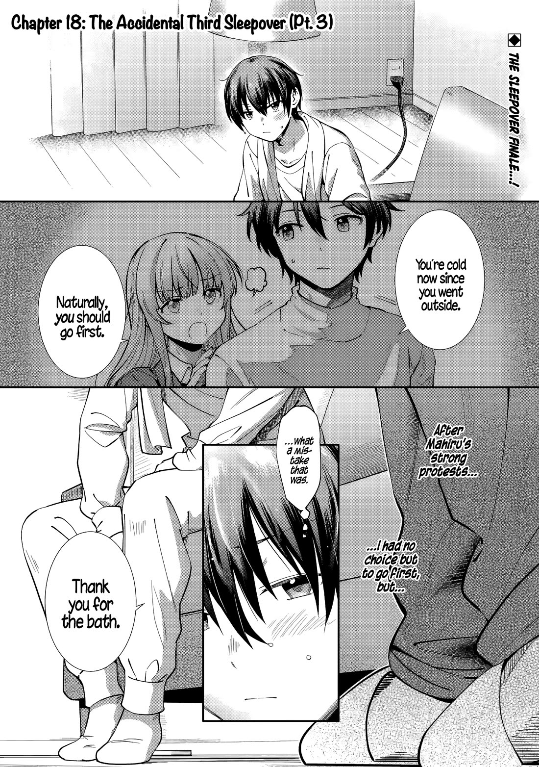 The Angel Next Door Spoils Me Rotten: After the Rain Chapter 18 page 1 - Chapter 18: The Accidental Third Sleepover (Pt. 3)