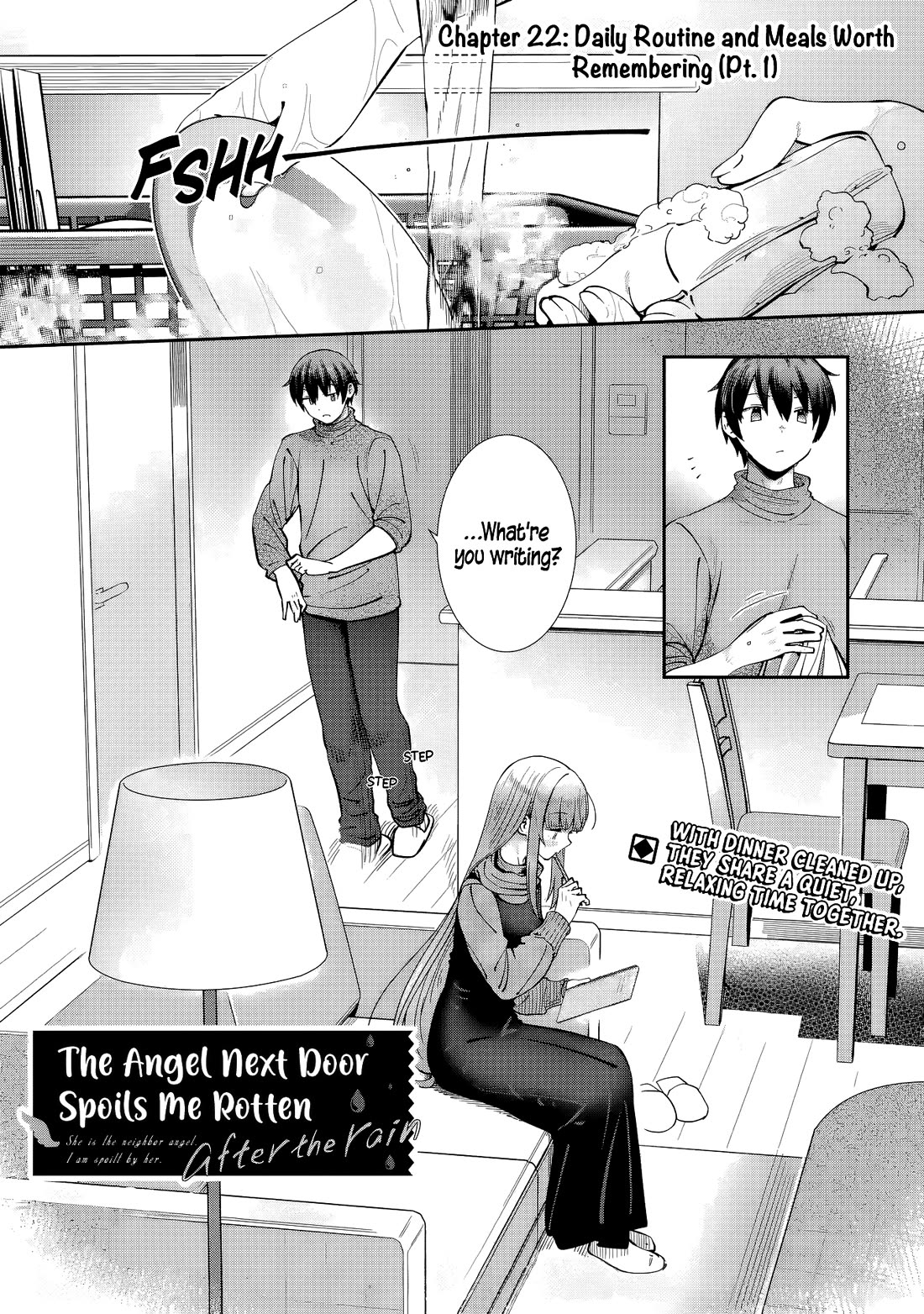 The Angel Next Door Spoils Me Rotten: After the Rain Chapter 22 page 1 - Chapter 22: Daily Routine and Meals Worth Remembering (Pt. 1)