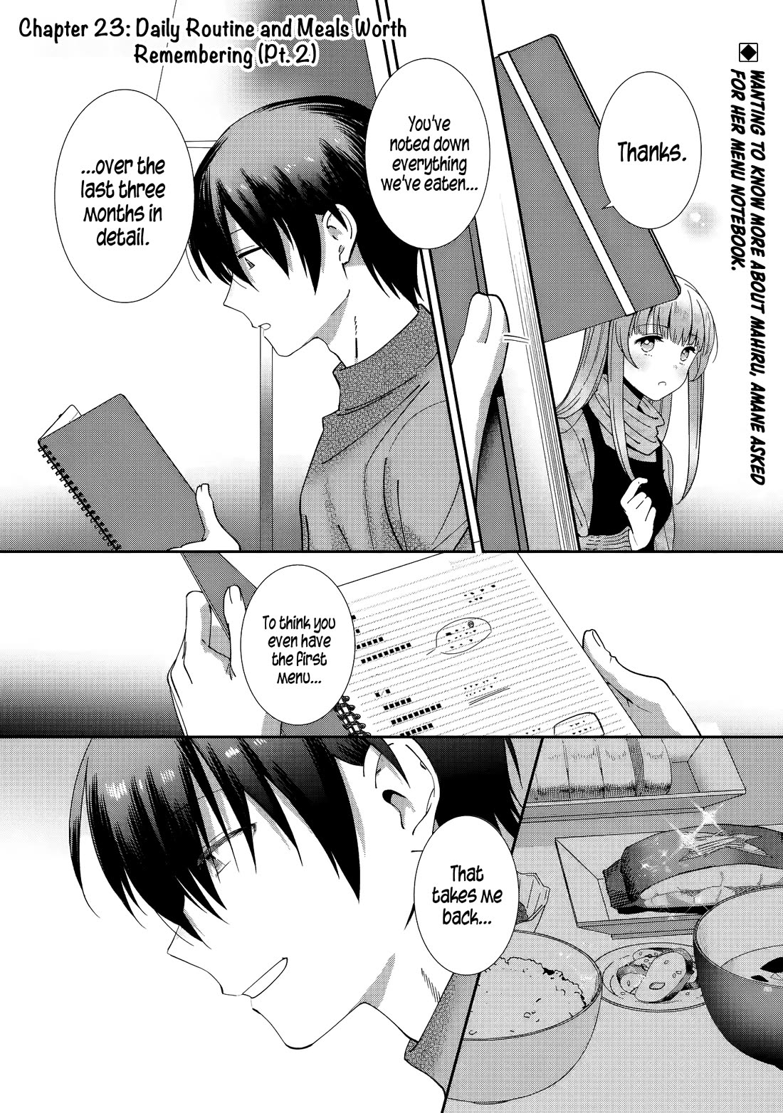 The Angel Next Door Spoils Me Rotten: After the Rain Chapter 23 page 1 - Chapter 23: Daily Routine and Meals Worth Remembering (Pt. 2)