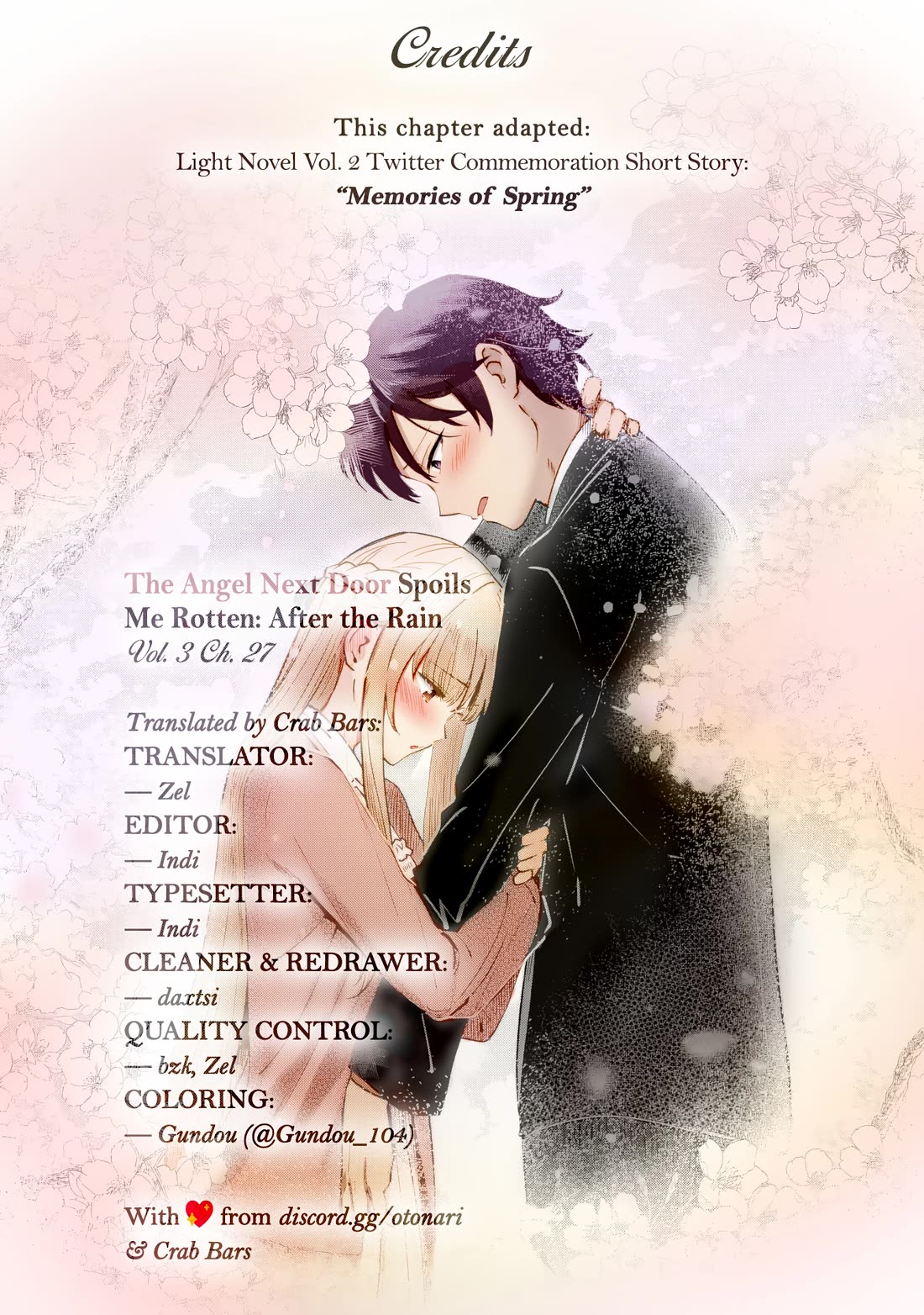 The Angel Next Door Spoils Me Rotten: After the Rain Chapter 27 page 13 - Chapter 27: Memories of Spring (Pt. 2)