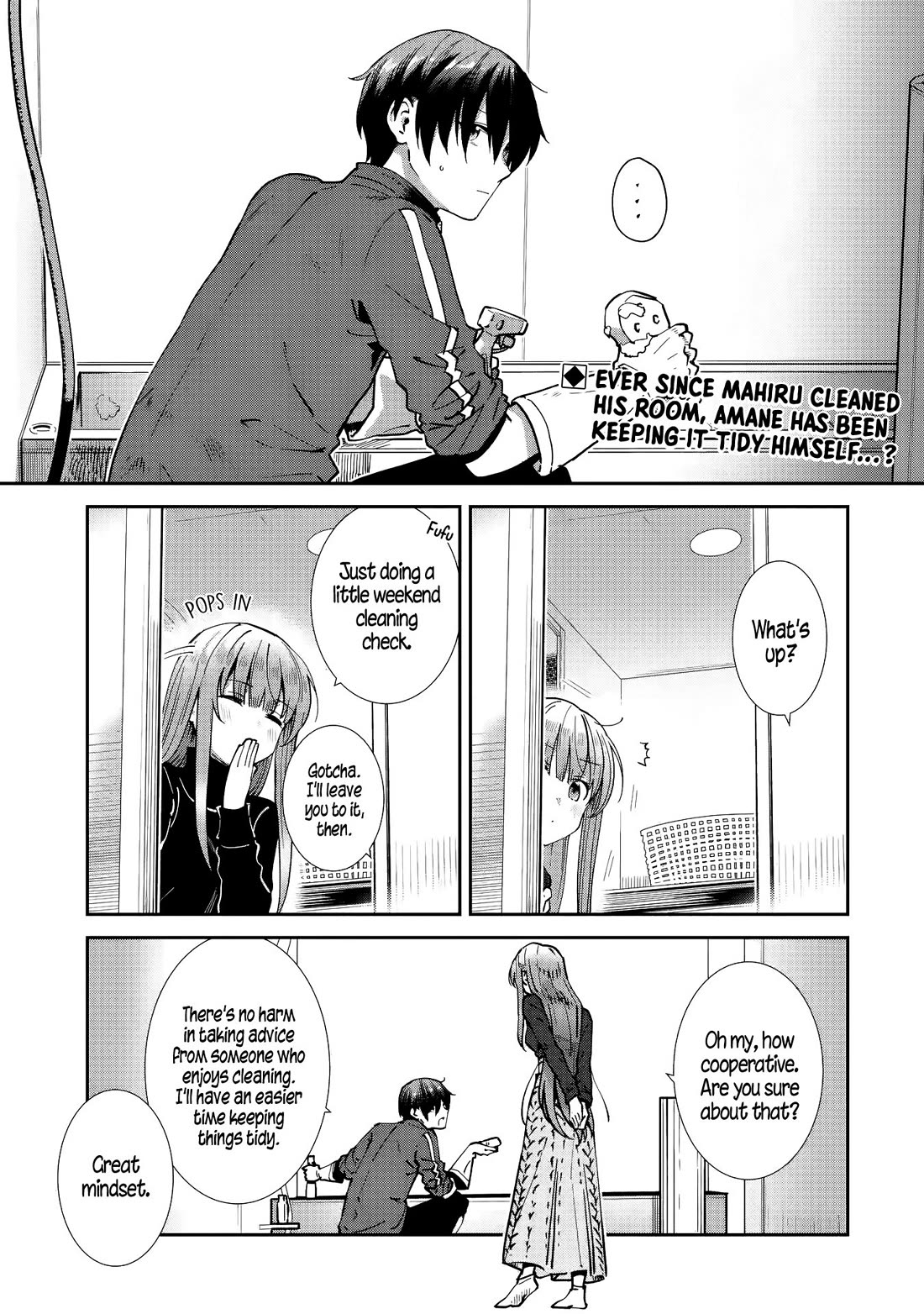 The Angel Next Door Spoils Me Rotten: After the Rain Chapter 28 page 1 - Chapter 28: Another Major Cleaning Operation, and Trouble (Pt. 1)