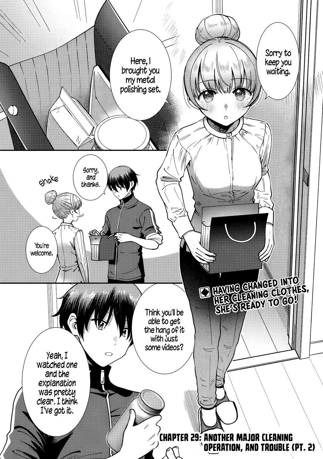 The Angel Next Door Spoils Me Rotten: After the Rain Chapter 29 page 1 - Chapter 29: Another Major Cleaning Operation, and Trouble (Pt. 2)