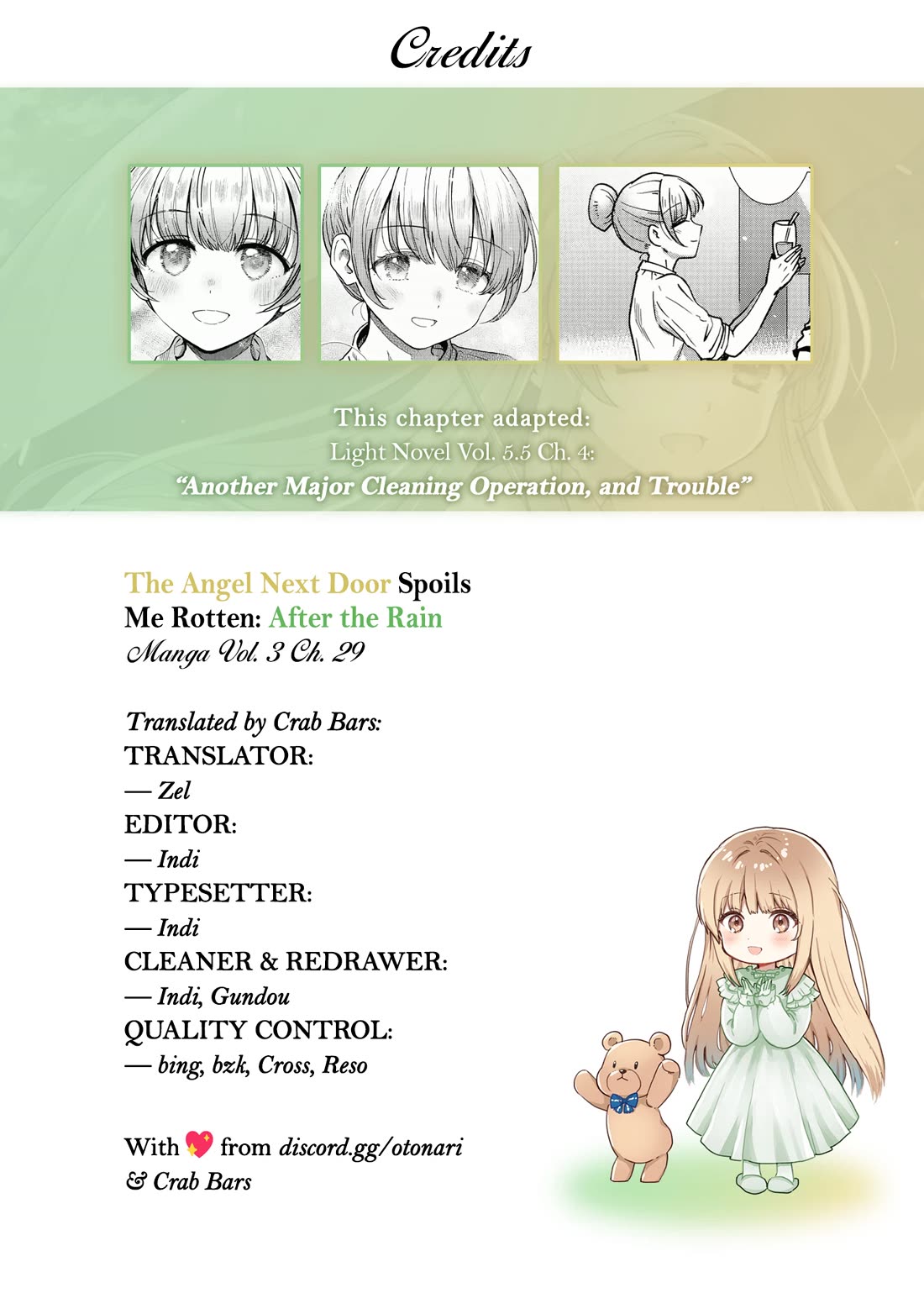 The Angel Next Door Spoils Me Rotten: After the Rain Chapter 29 page 13 - Chapter 29: Another Major Cleaning Operation, and Trouble (Pt. 2)