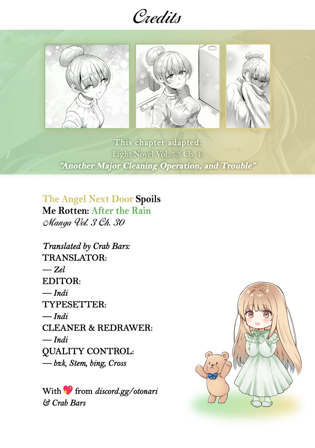 The Angel Next Door Spoils Me Rotten: After the Rain Chapter 30 page 14 - Chapter 30: Another Major Cleaning Operation, and Trouble (Pt. 3)