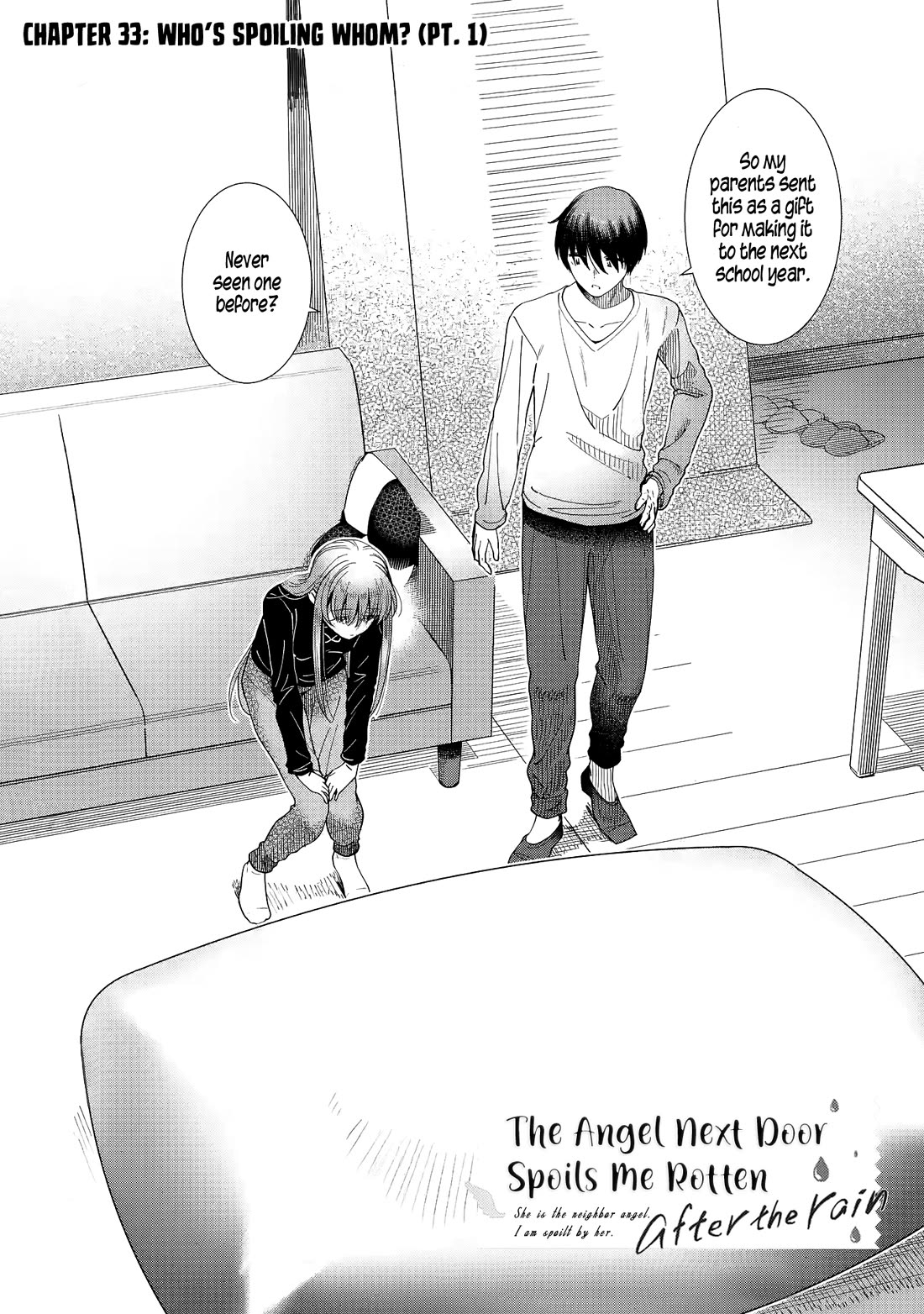 The Angel Next Door Spoils Me Rotten: After the Rain Chapter 33 page 2 - Chapter 33: Who’s Spoiling Whom? (Pt. 1)