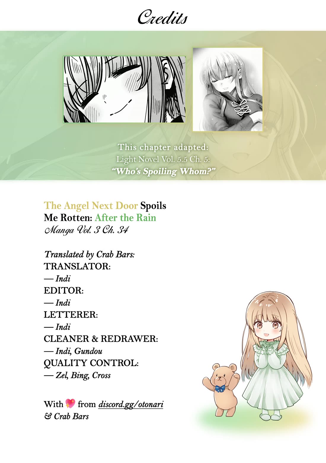 The Angel Next Door Spoils Me Rotten: After the Rain Chapter 34 page 14 - Chapter 34: Who’s Spoiling Whom? (Pt. 2)