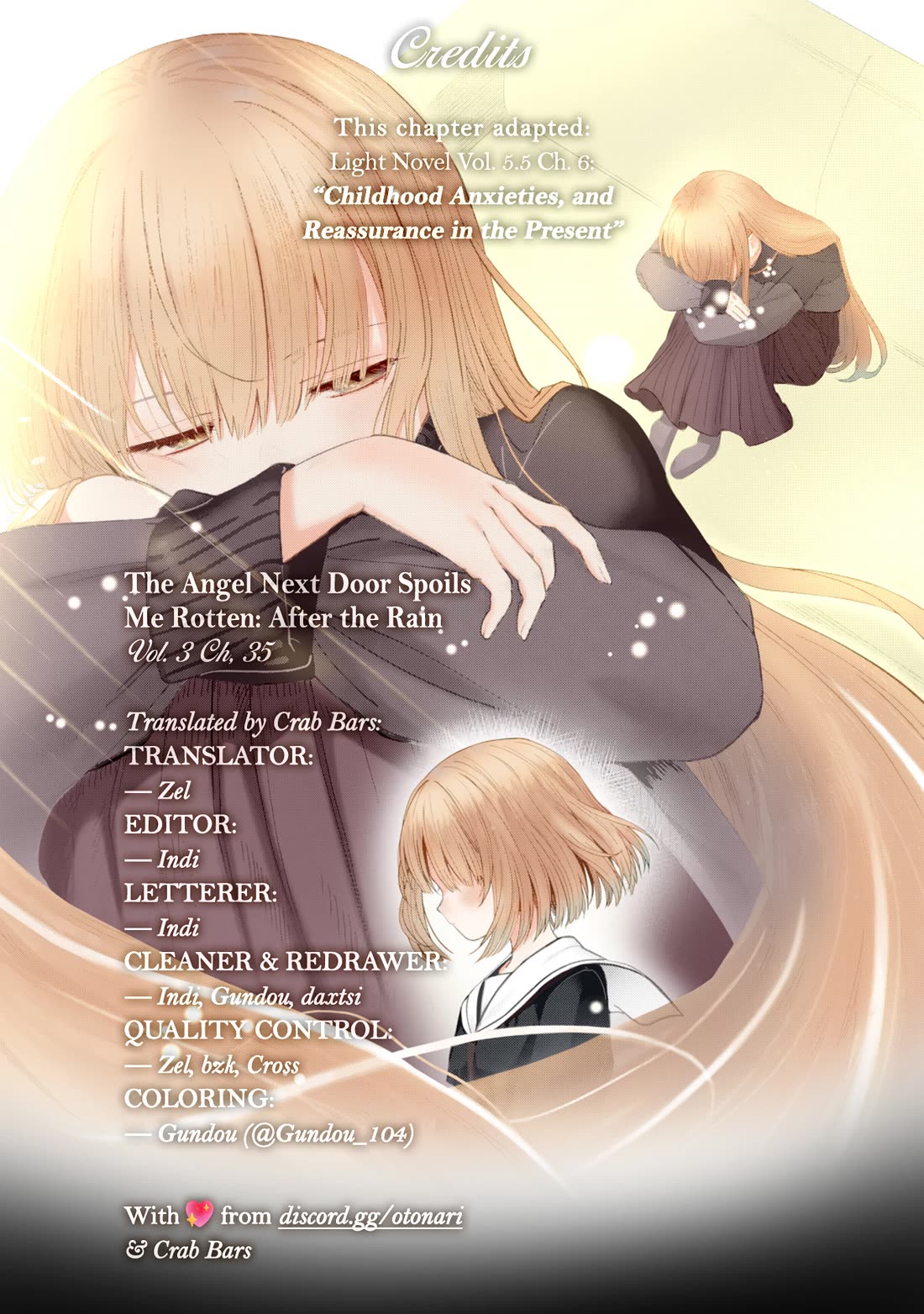 The Angel Next Door Spoils Me Rotten: After the Rain Chapter 35 page 11 - Chapter 35: Childhood Anxieties, and Reassurance in the Present (Pt. 1)