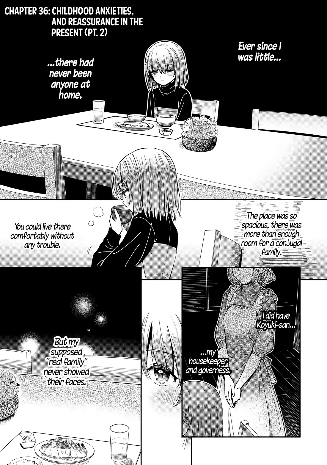 The Angel Next Door Spoils Me Rotten: After the Rain Chapter 36 page 1 - Chapter 36: Childhood Anxieties, and Reassurance in the Present (Pt. 2)
