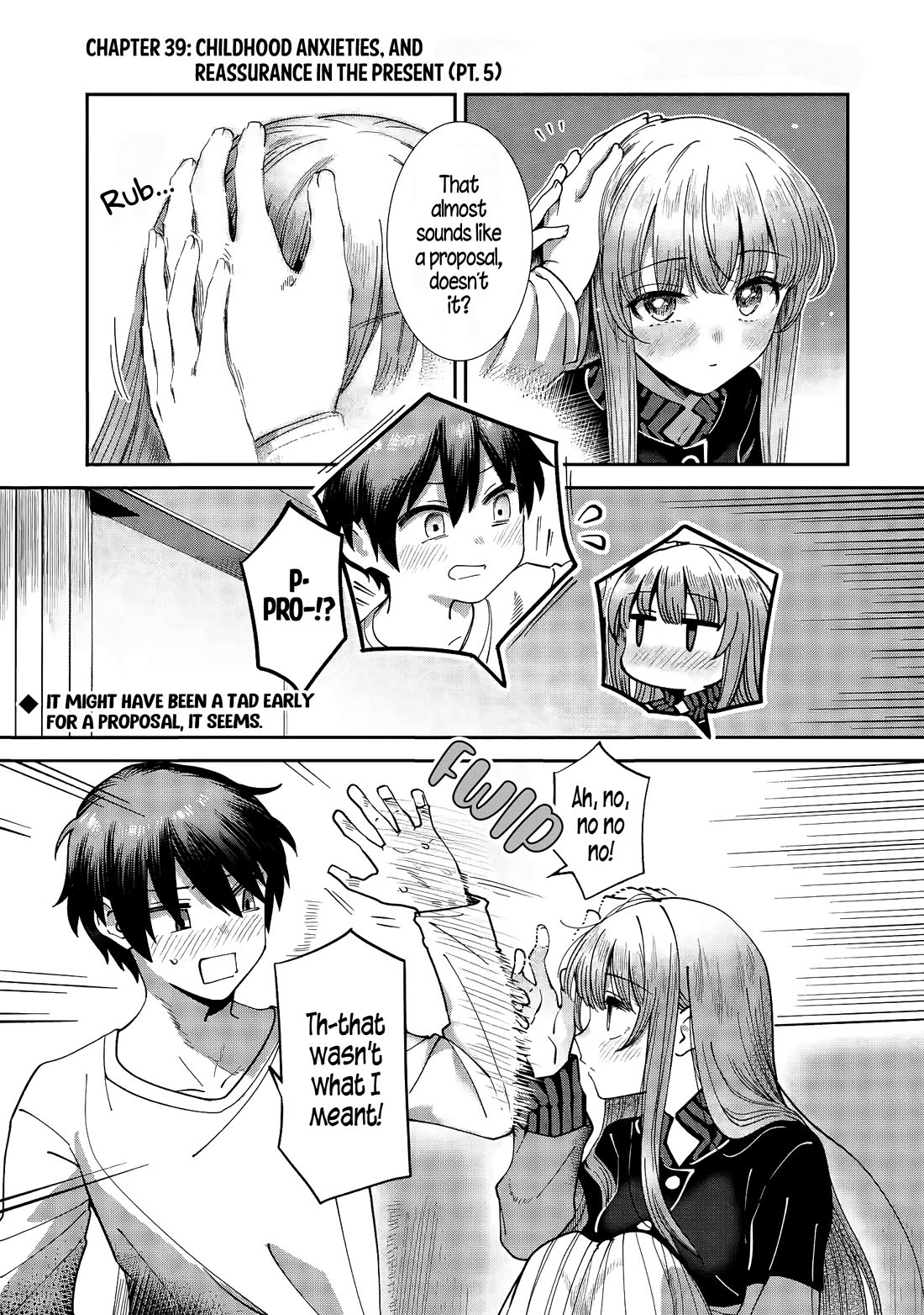 The Angel Next Door Spoils Me Rotten: After the Rain Chapter 39 page 1 - Chapter 39: Childhood Anxieties, and Reassurance in the Present (Pt. 5)