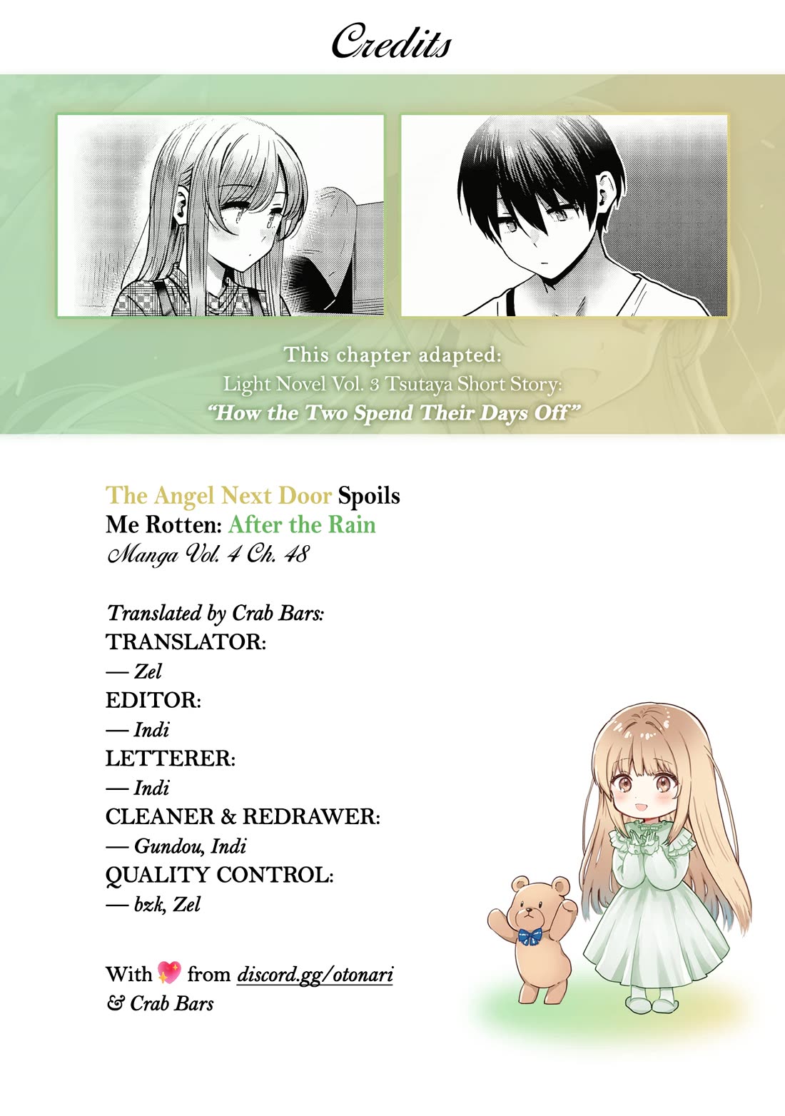 The Angel Next Door Spoils Me Rotten: After the Rain Chapter 48 page 11 - Chapter 48: How the Two Spend Their Days Off