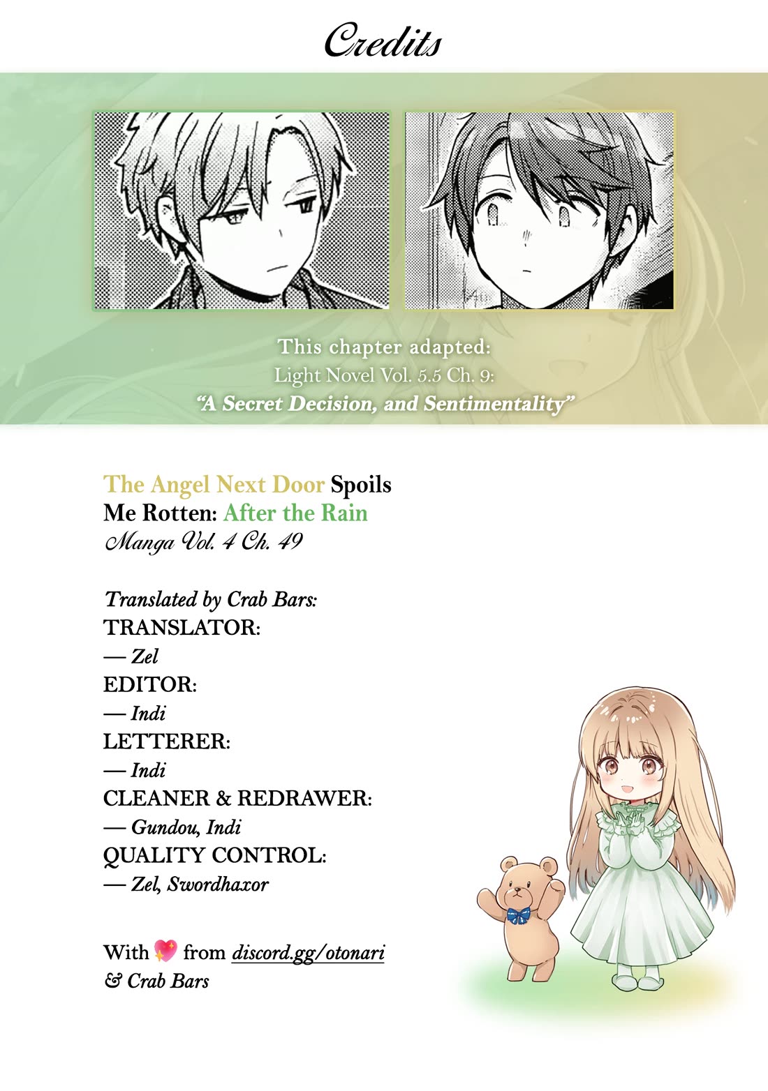 The Angel Next Door Spoils Me Rotten: After the Rain Chapter 49 page 11 - Chapter 49: A Secret Decision, and Sentimentality (Pt. 1)