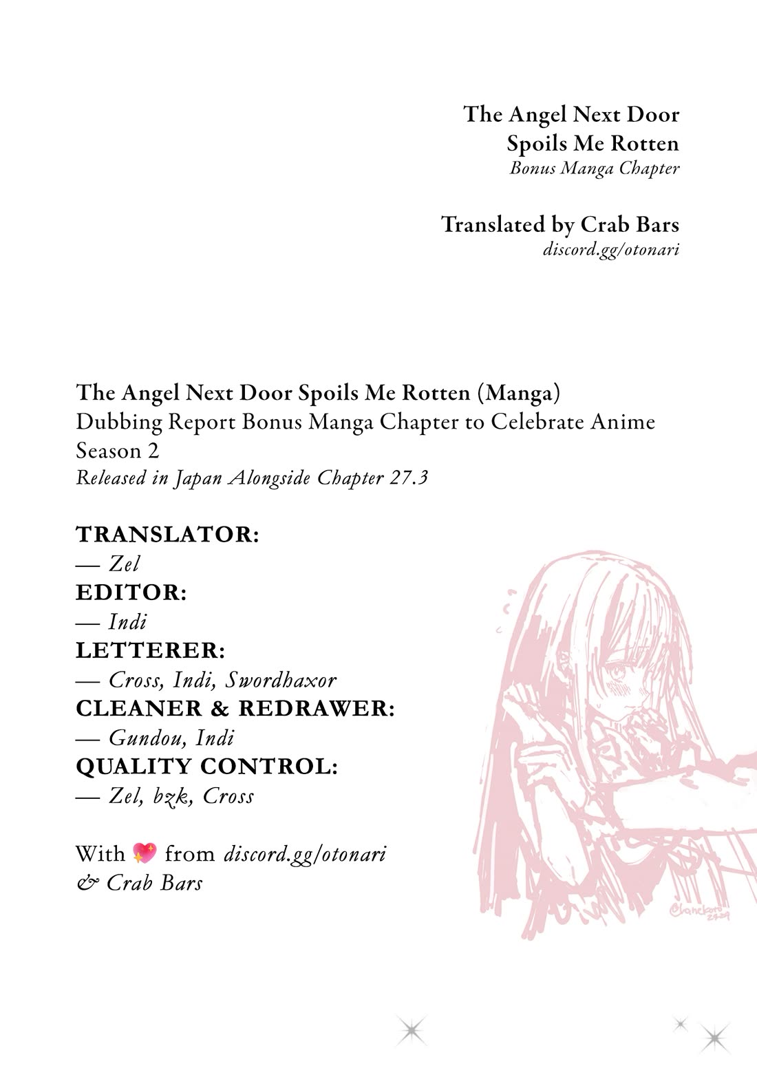 The Angel Next Door Spoils Me Rotten Chapter 27.5 page 8 - Chapter 27.5: Anime Season 2 Dubbing Report Bonus Chapter
